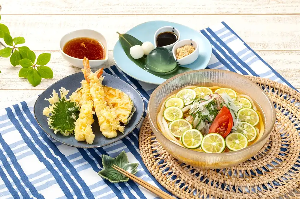 天付きすだち冷かけ
